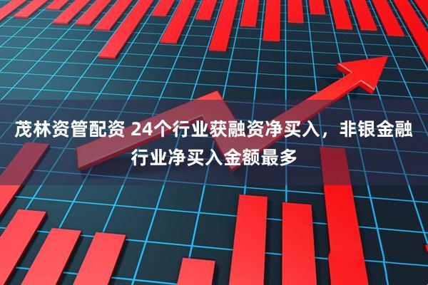 茂林资管配资 24个行业获融资净买入，非银金融行业净买入金额最多