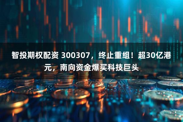 智投期权配资 300307，终止重组！超30亿港元，南向资金爆买科技巨头